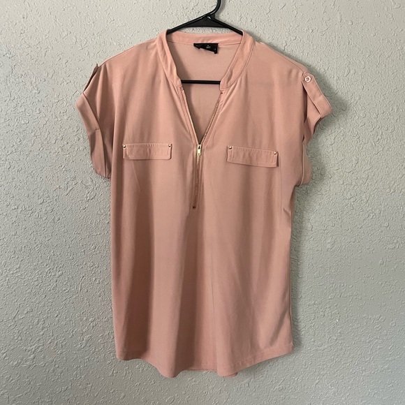 Pink Zip up blouse - Picture 3 of 9